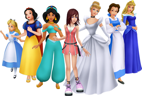 Princesses Of Heart - Kingdom Hearts Princesses (498x336), Png Download