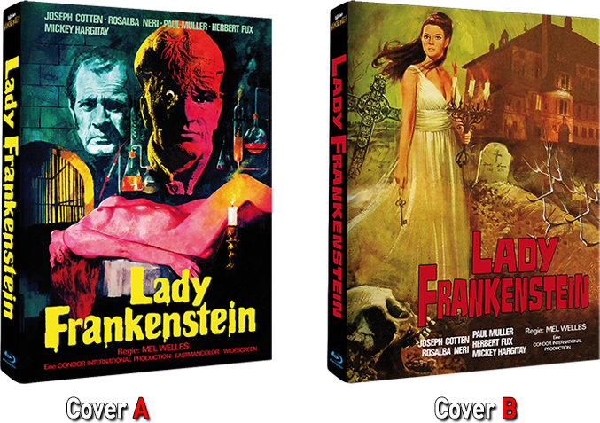 The 2 Mediabooks Will Be Limited To 499 Copies Each - Lady Frankenstein Bluray (677x477), Png Download