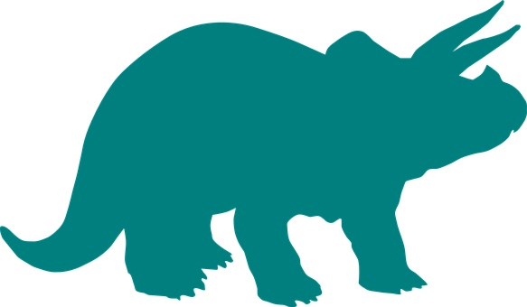 Dinosaur Horns Animal Triceratops Extinct - Dinosaur Svg (583x340), Png Download