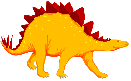 Stegosaurus Dinosaur Dino Animal Extinct S - Dinosaur Clipart (546x340), Png Download