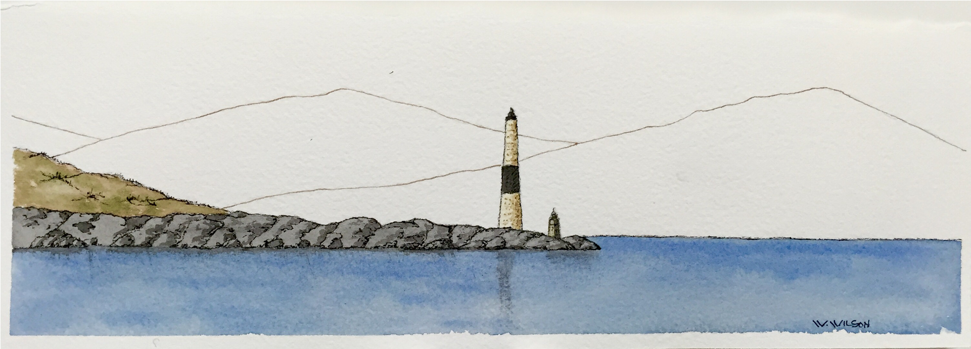 Lighthouse - Sea (1920x894), Png Download