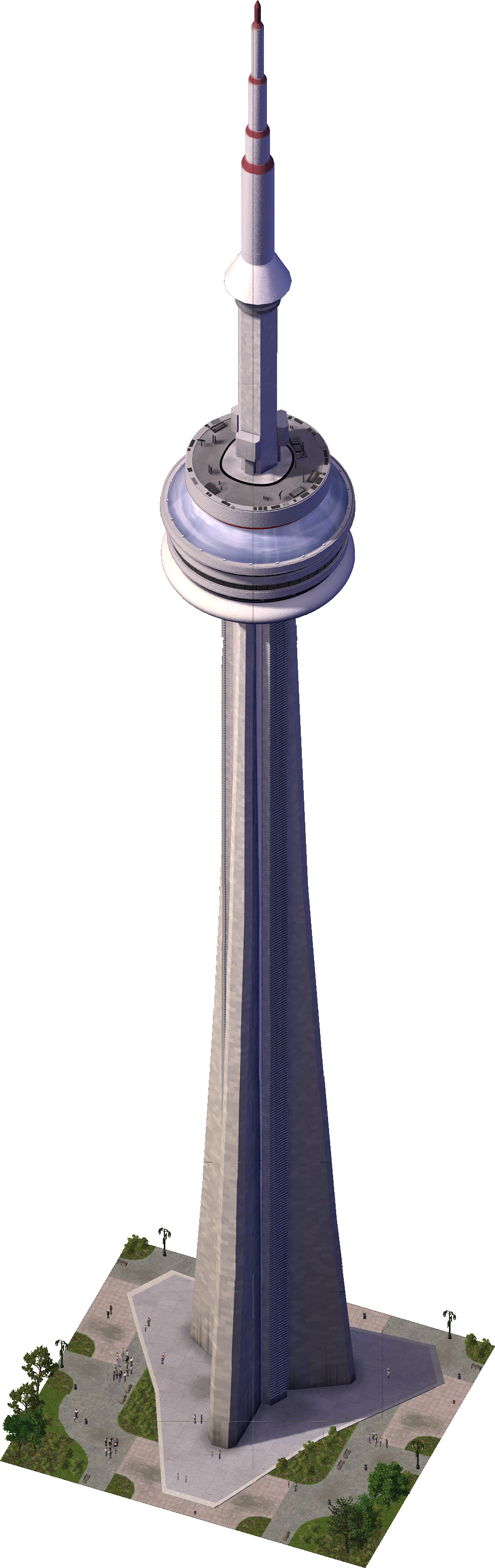 Cn Tower - Cn Tower Transparent (979x3097), Png Download