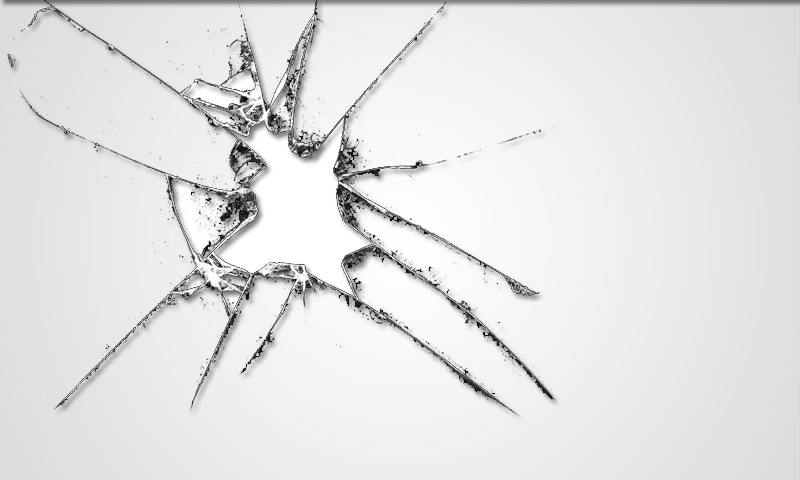 Android Tutorial - Vidro Quebrado Png (800x480), Png Download