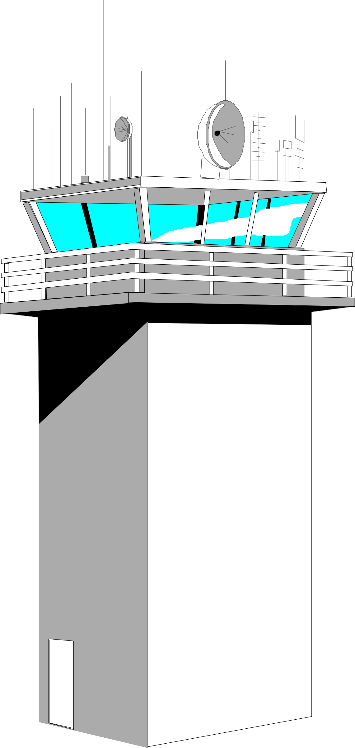 This Free Icons Png Design Of Airport Control Tower (1141x2400), Png Download
