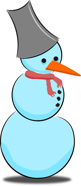 How To Set Use Blue Snowman Svg Vector (258x593), Png Download