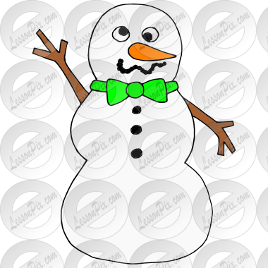 Silly Snowman Picture For Classroom / Therapy Use - Cartoon (380x380), Png Download