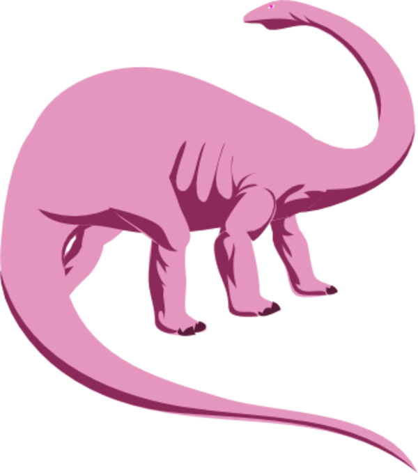 Dinosaur Clipart - Purple Dinosaur (600x679), Png Download