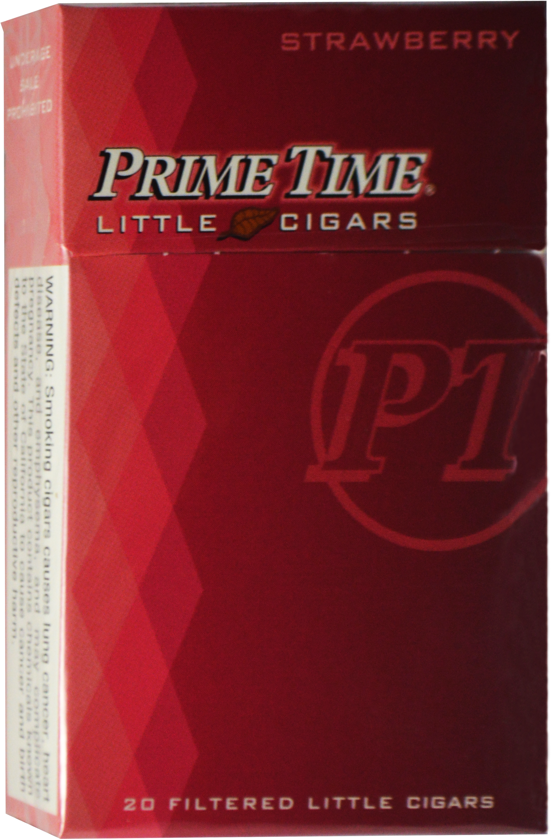 Prime Time Little Cigars Strawberry Prime Time Strawberry - Prime Time Cigars (2263x3135), Png Download