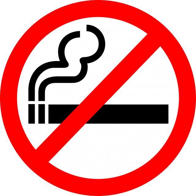 Smoking And Burning Cigarette Royalty Free Vector Clip - No Smoking Clipart (639x639), Png Download