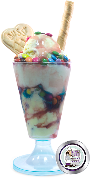 Morelli's Ice Cream Sundaes (450x717), Png Download