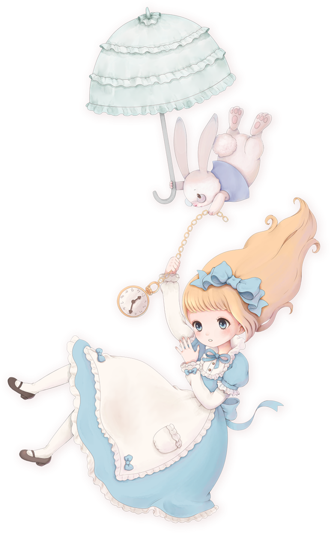 Down The Rabbit Hole Png - Alice In Wonderland Falling Png (714x1118), Png Download