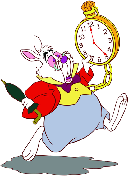 White Rabbit Clipart - I M Late For A Very Important Date (432x581), Png Download