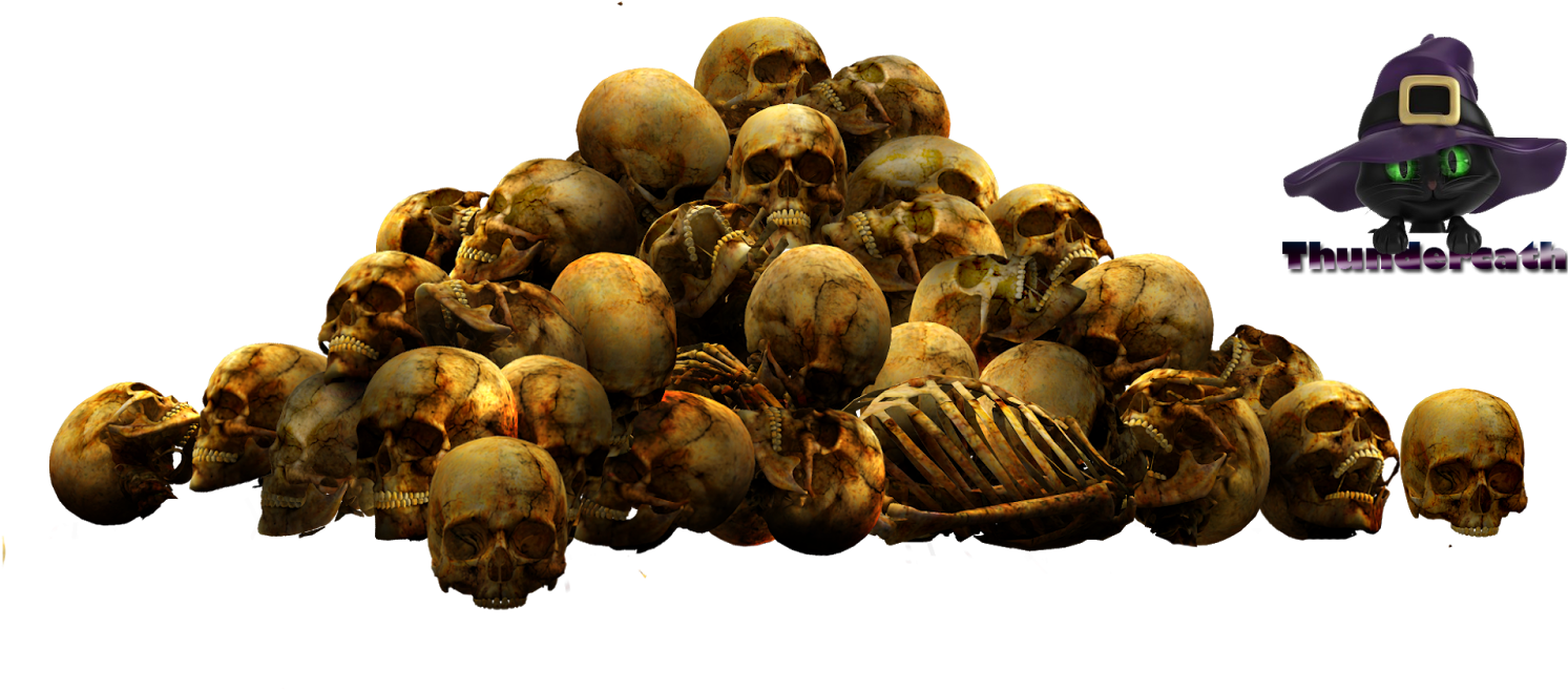 Pile Of Skulls Png File - Pile Of Skulls Render (1600x1143), Png Download