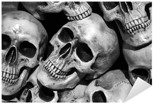 Skull Cuff, Skull And Crossbone, Cuff Bracelet, Skull (400x400), Png Download