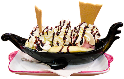 Eat Ice Cream Gondola Dessert Isolated Swe - Rosa Geburtstags-papierschale - Eiscreme-entwurf 8 (473x340), Png Download