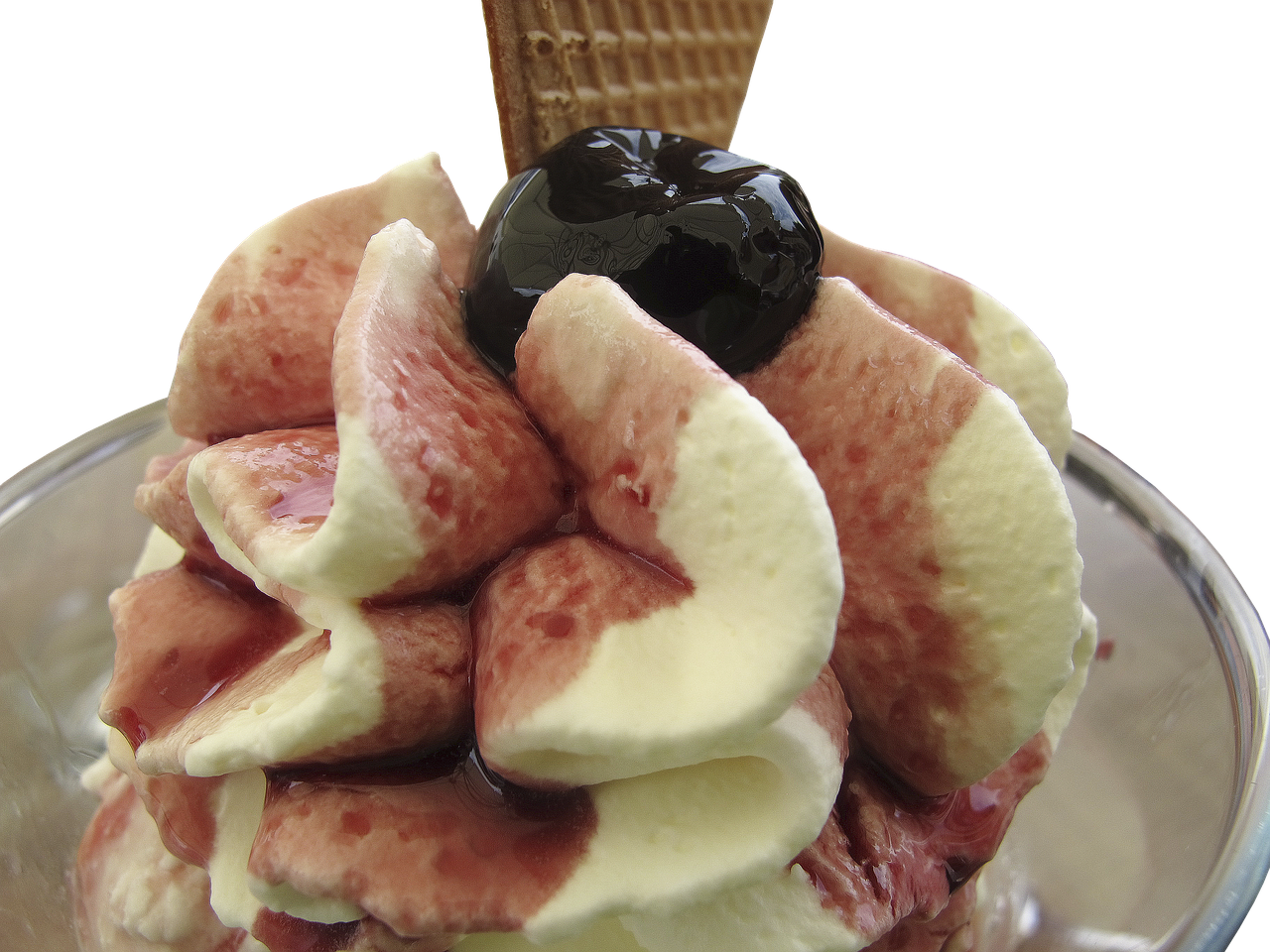 Ice Ice Cream Sundae Waffle - Ice Cream (1280x960), Png Download