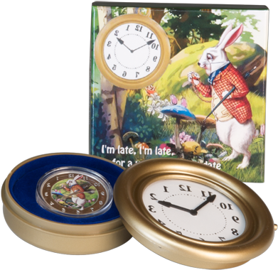 2011 Lunar Year Of The Rabbit Alice In Wonderland Silver - Silver (400x400), Png Download