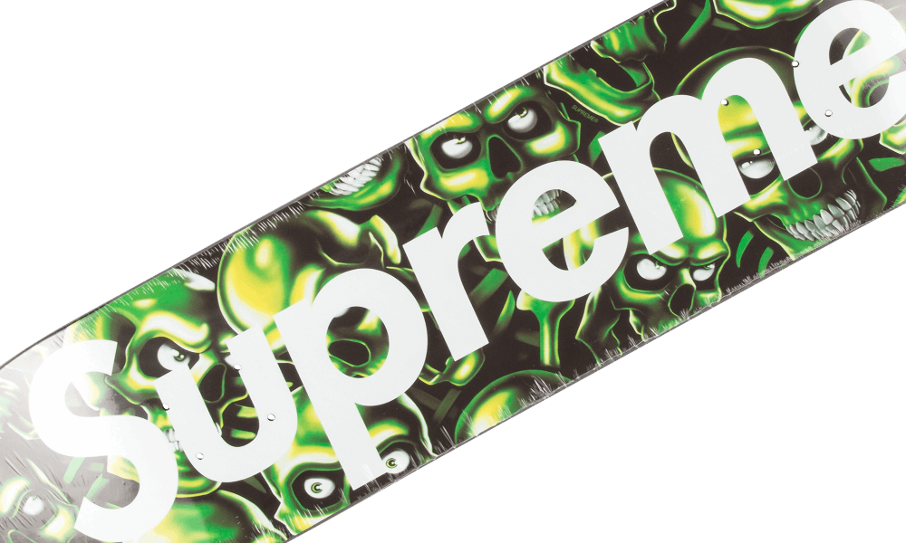 Supreme Skull Pile Skate Deck "ss 18" (1000x600), Png Download