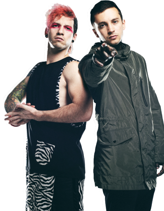 Twenty One Pilots Png Image Background - Twenty One Pilots (549x750), Png Download