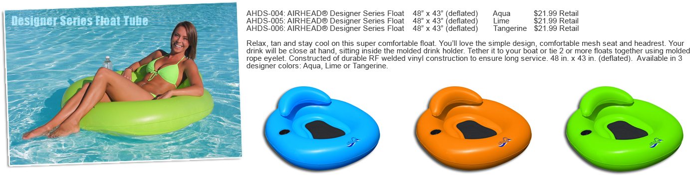 Ca Customers Contact Jeff Turner For Details - Airhead Designer Series Aqua Float (1400x364), Png Download