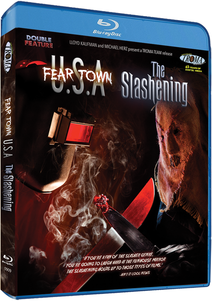 Troma Fear Town Usa / Slashening - Double Feature [blu-ray] (1000x1000), Png Download