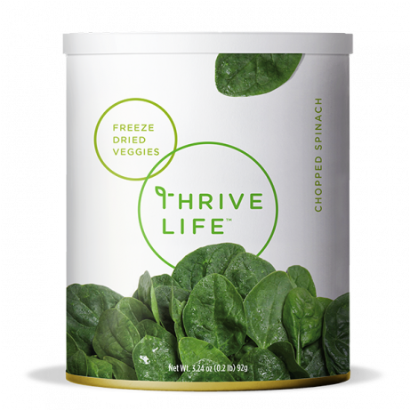 Chopped Spinach - Freeze Dried - Thrive Life Spinach (736x460), Png Download