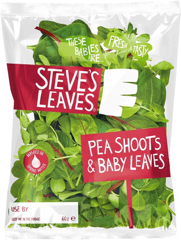 Pea Shoots & Baby Leaves Packaging Photo - Steve's Leaves Pea Shoots & Baby Leaves (793x800), Png Download