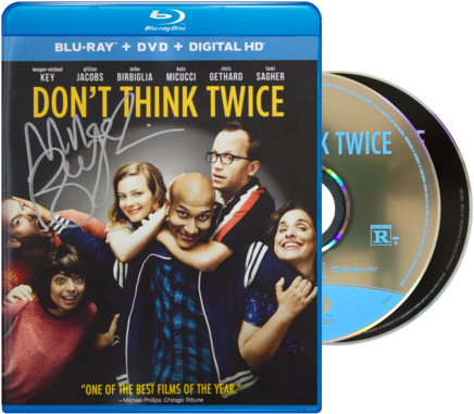 Don't Think Twice Autographed By Mike Blu-ray Dvd - Don't Think Twice Blu-ray (600x600), Png Download