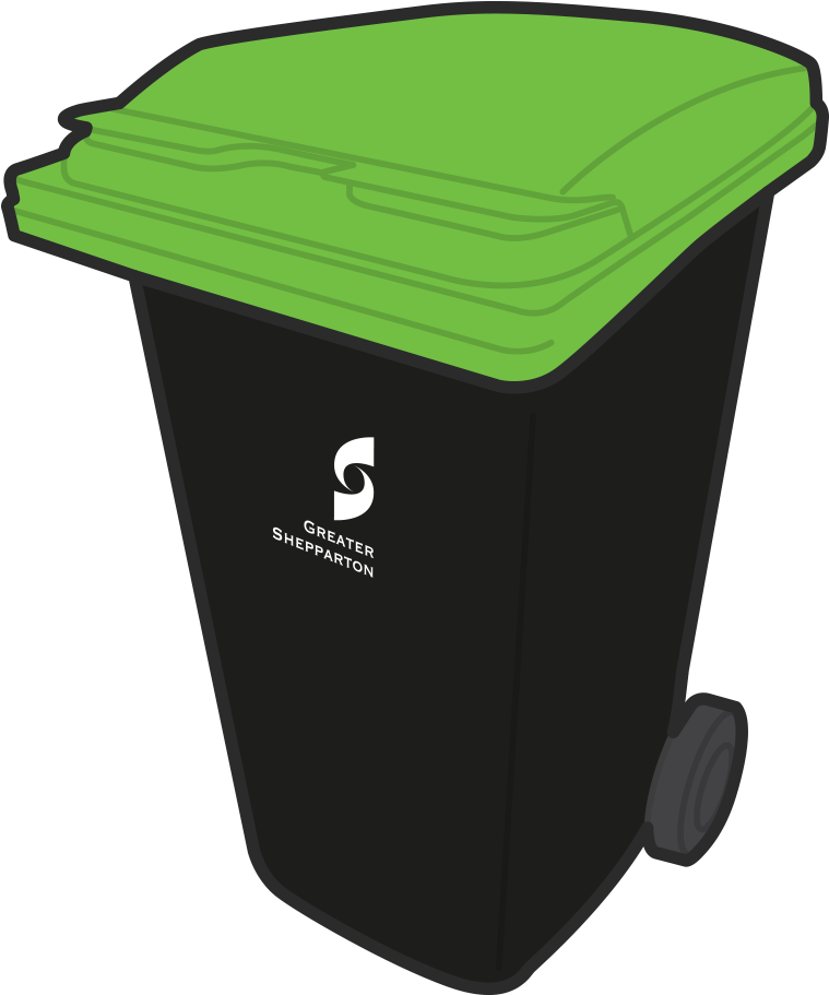 Green Lid Bin - Recycling Bin (800x958), Png Download