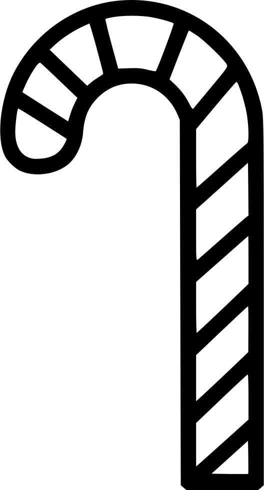 Candy Cane Comments - Portable Network Graphics (528x980), Png Download