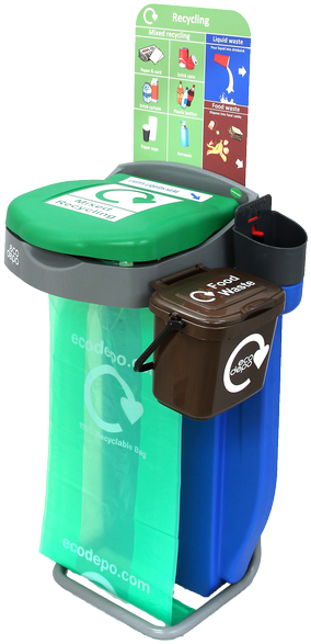 3 In 1 Bin - Toilet (323x640), Png Download