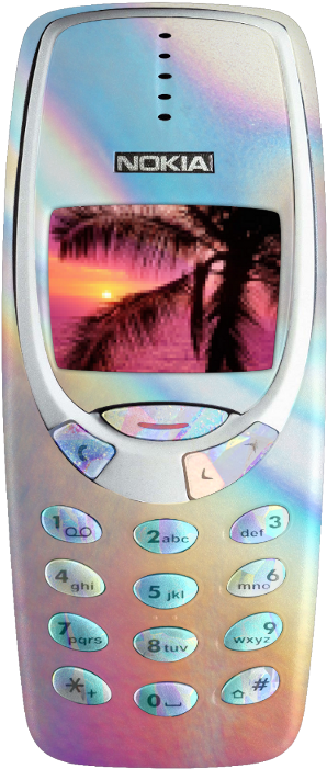 Mine Beach Nokia 90s Png Cell Phone Transparent Holographic - Computer Mouse Pad Mousepads Rubber Pad (349x717), Png Download