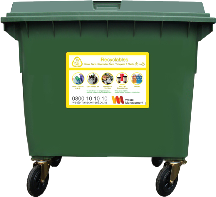 660 Litre Wheelie Bin - Waste Management Wheelie Bins (742x684), Png Download