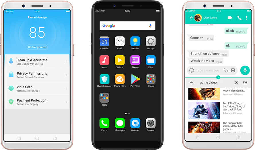 The Split Screen Mode Helps You Switch Between A You-tube - A73 Price Oppo A73 (1080x522), Png Download
