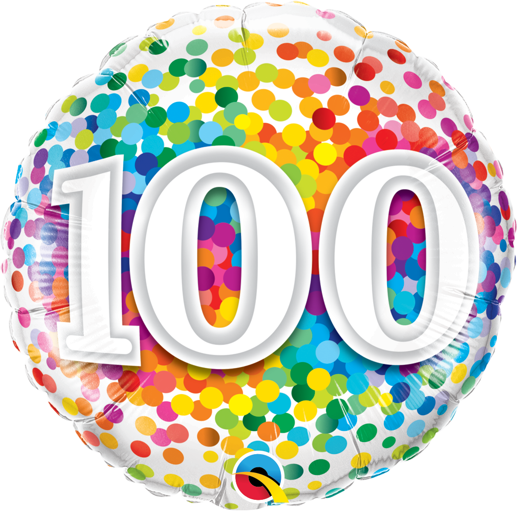 100 Rainbow (1018x1007), Png Download