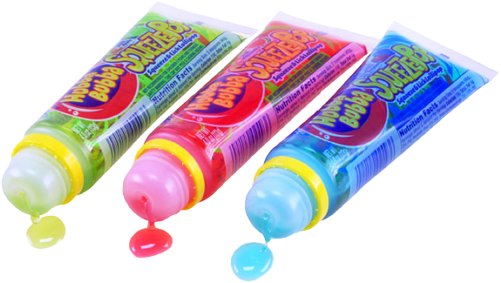 Hubba Bubba Squeeze Pop (500x302), Png Download