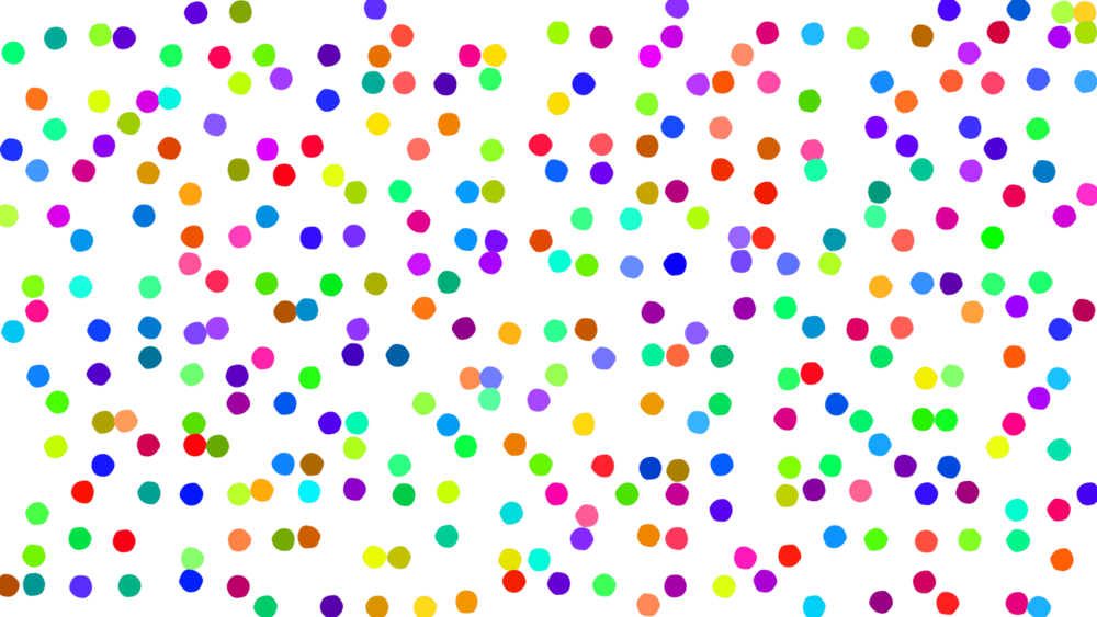 Random Color Confetti (1000x563), Png Download
