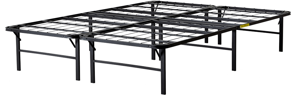Download Bi Fold Metal Bed Frame Intellibase Bi Fold Platform Bed Frame Queen Black Png Image With No Background Pngkey Com