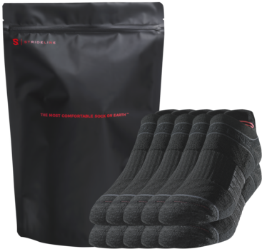 Men's Black Low 5-pack Socks - Sock (600x600), Png Download
