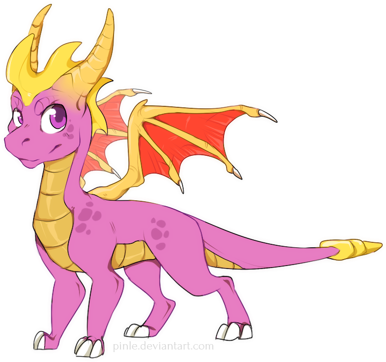 Spyro The Dragon, Skylanders, Godzilla, Fan Art, Dragons, - Spyro (850x740), Png Download
