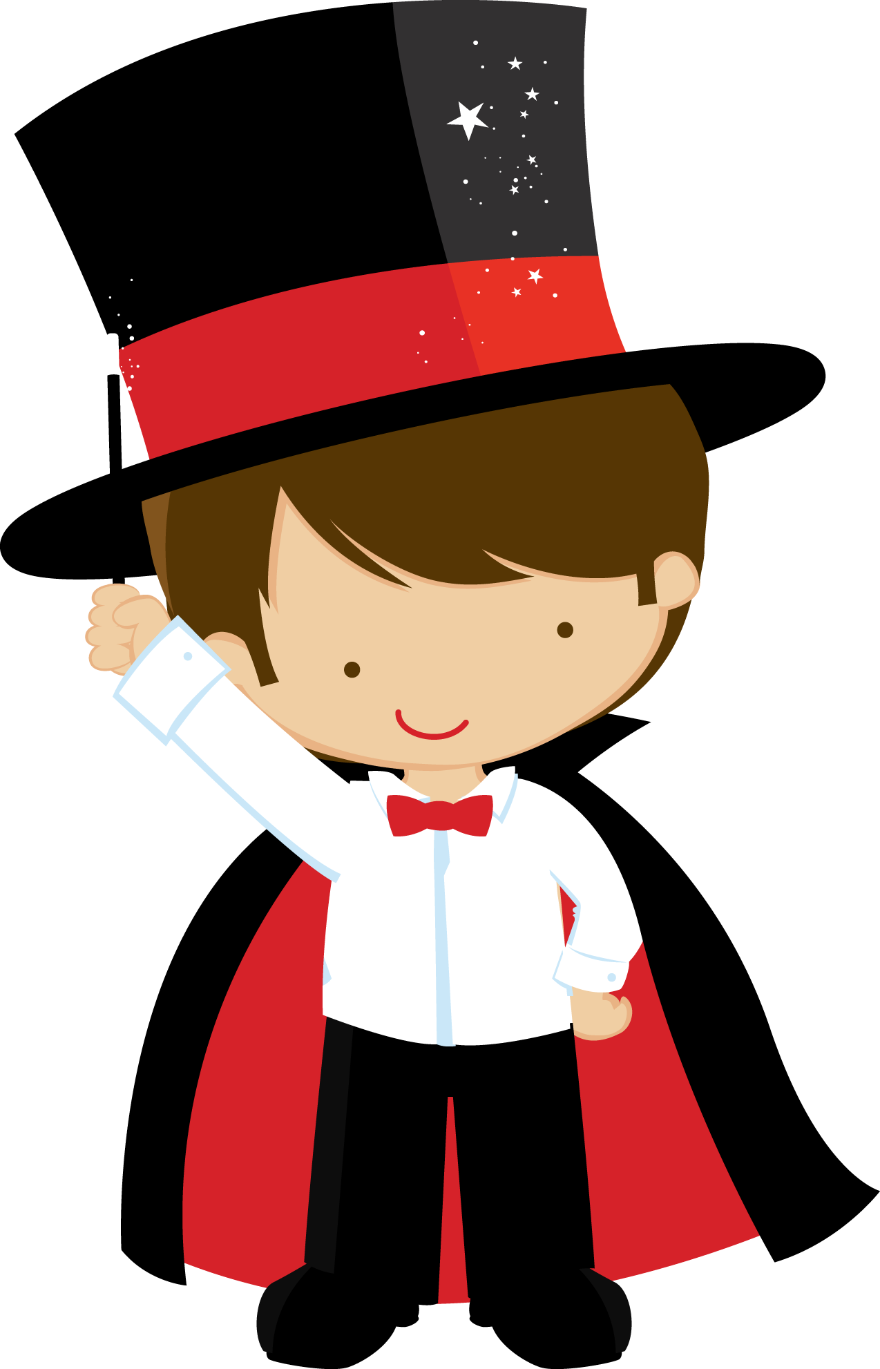 Circus Clipart Hat - Magico De Circo (1274x1982), Png Download