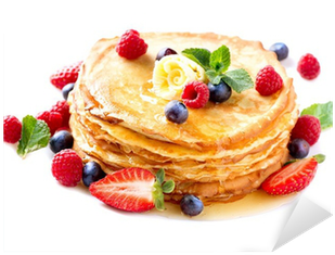 Pancake With Berries - G&m Kitchen Essentials Professional Crepe Maker (400x400), Png Download
