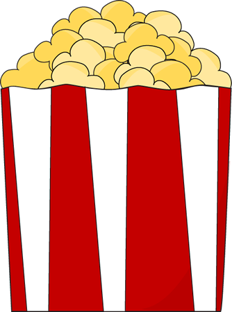 Box Of Box Of Popcorn - Popcorn Box Clip Art (334x450), Png Download