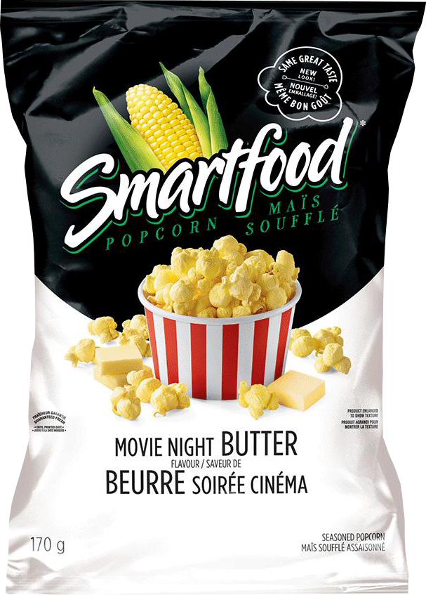 Smartfood® Movie Night Butter - Smartfood Movie Night Butter Popcorn (607x847), Png Download