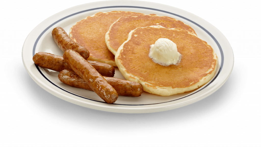 Pancake And Sausage Breakfast (1024x576), Png Download