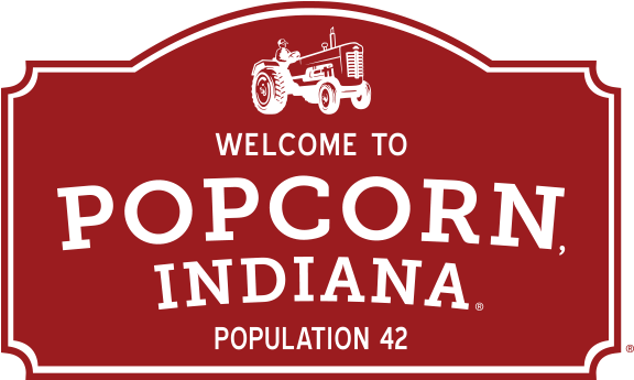 Popcorn, Indiana - Welcome To Popcorn Indiana (608x370), Png Download