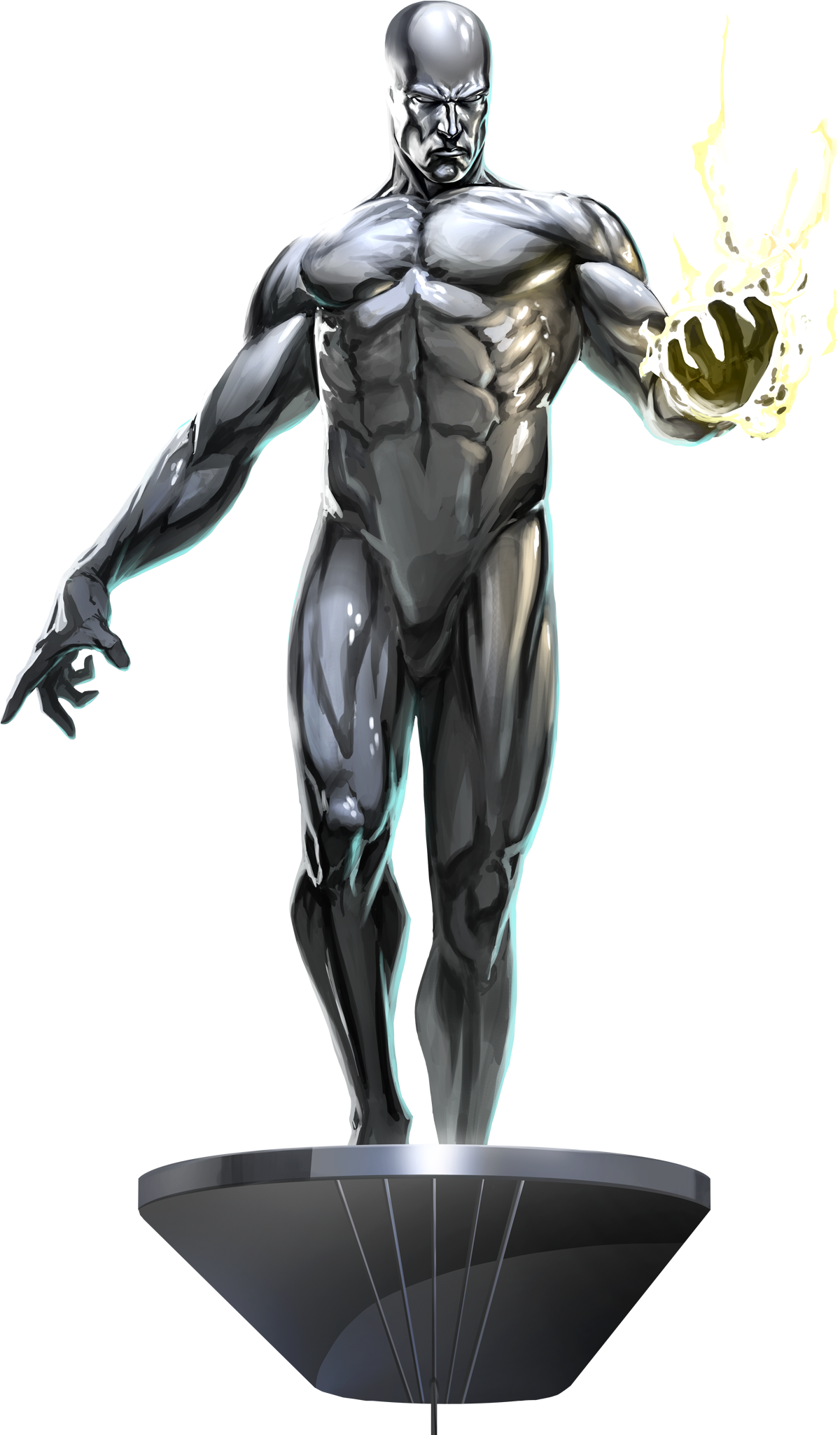 Silver Surfer Png High-quality Image - Fantastic Four Silver Surfer Png (2048x2048), Png Download