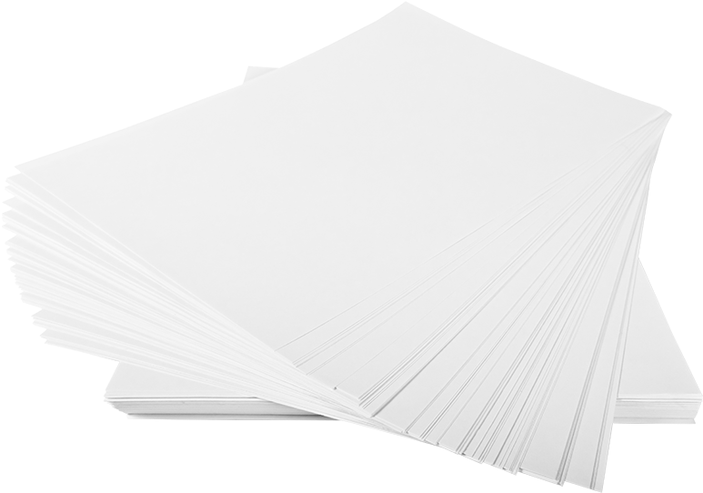 Sheets Of White Paper In A Stack - White Paper (1000x1000), Png Download