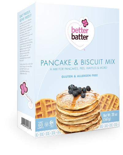 Gluten Free Pancake & Biscuit Mix - Better Batter Gluten-free Flour, 5 Pound (434x524), Png Download