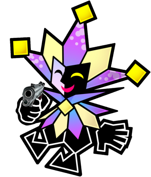 I Don't Have An Excuse For This One Just Take It - Super Paper Mario Dimentio (500x588), Png Download